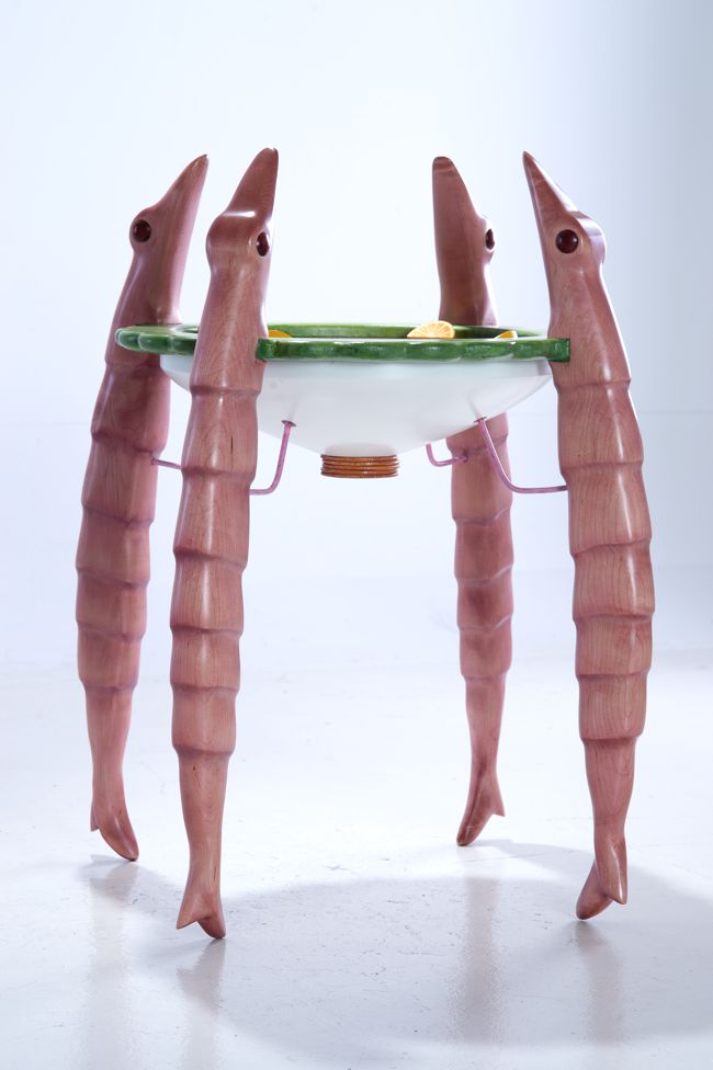 ShrimpCocktable_dt "Shrimp Cocktable" - 29"Dia. x 34"H