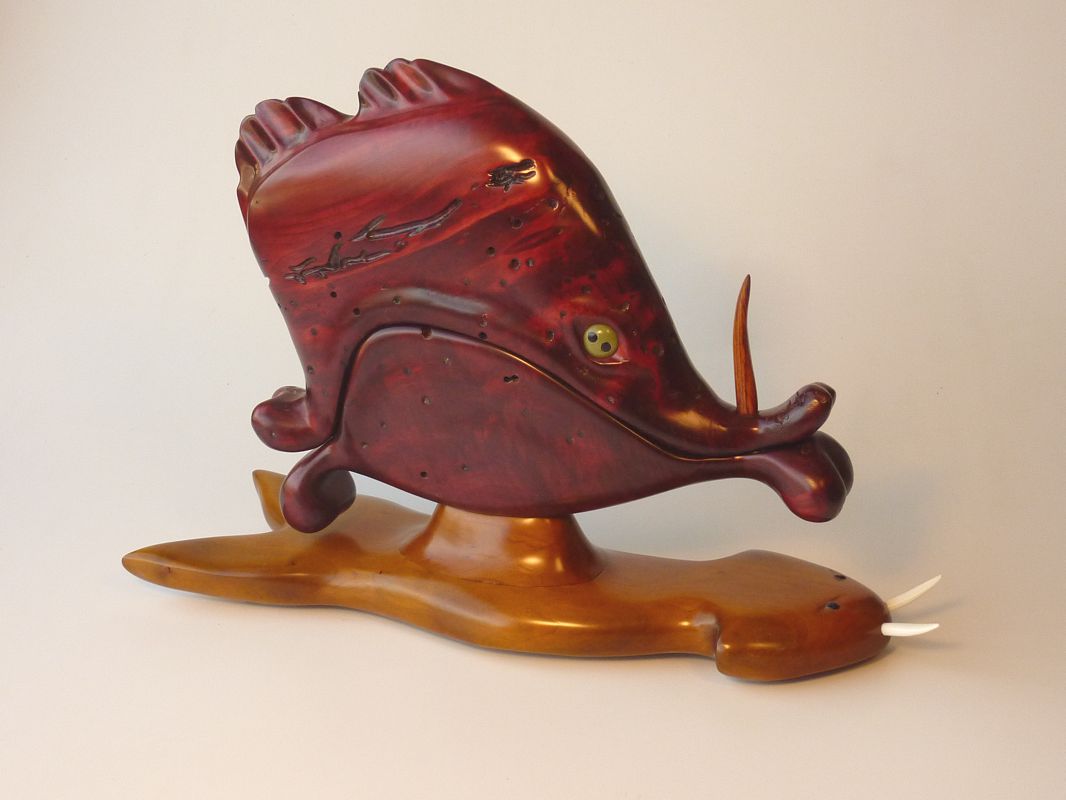 WhenPhishlipsaurusRoamedtheEarth_s "When Phishlipsaurus Roamed the Earth" - 14"H x21"W x 6" D